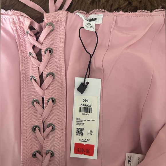 NWT Garage Carolina Lace Trim Corset - Picture 4 of 6